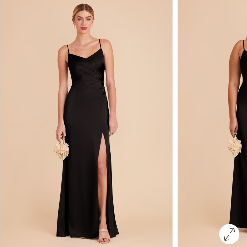 Birdy Grey Black Catherine Matte Satin Wedding Dress